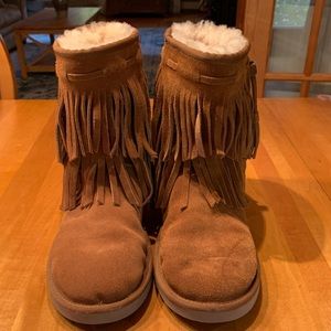 UGG Fringed Low Boots